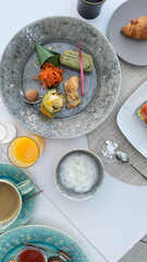 호텔 브런치, 런치, 아침 조식 테이블 / Hotel brunch, lunch and breakfast table.