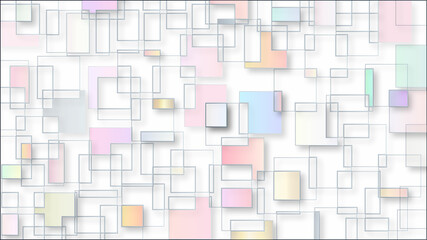 abstract background with squares Rectangles and squares. Seamless ornament. Seamless background of rectangular shapes. Vector illustration