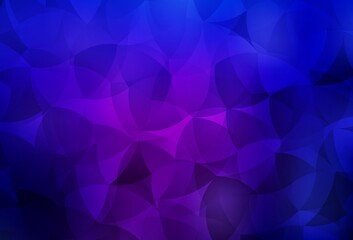 Dark Purple, Pink vector template with chaotic shapes.