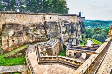 castle walls of a fortress in germany