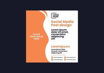 Colorful social media post design