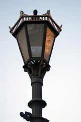 Fototapeta na wymiar Old street lamp in Saint-Petersburg, Russia