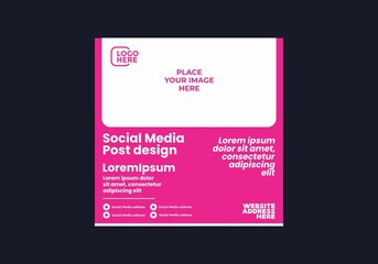 Colorful social media post design
