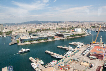 Fototapeta na wymiar Barcellona dall'alto