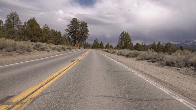 Big Bear Lake North Shore Dr Driving Plate 11 Alpine Pedal Path San Bernardino Mountains California USA