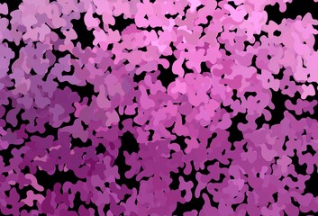 Dark Pink vector backdrop with memphis shapes.