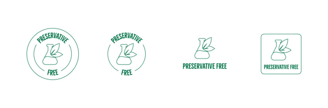 preservative-free icon vector illustration 