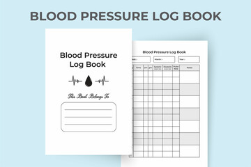 Blood pressure log book KDP interior. Pulse tracker journal template. KDP interior notebook. KDP interior Blood pressure notebook. Blood pressure logbook and Pulse tracker. Blood pressure tracker.