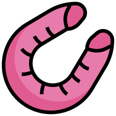 DOUBLE DILDO Filled Outline