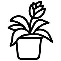 URN PLANT line icon