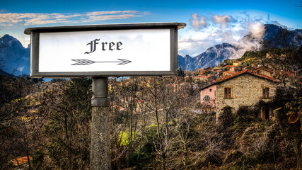 Street Sign to Free