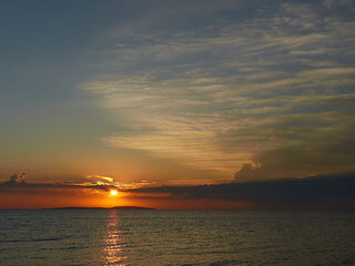 Obraz premium Sunset at sea.