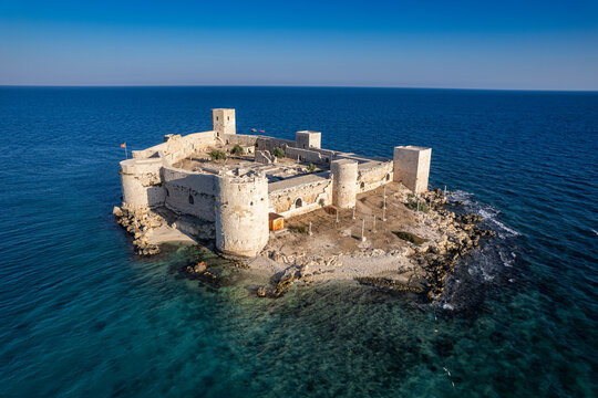 Mersin Kız Kalesi (Maiden Castle) Drone Photo