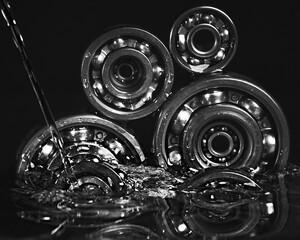 Ball bearing. Lubricating oil.