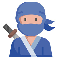 NINJA flat icon