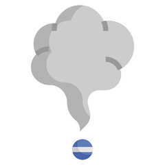 SMOKE BOMB flat icon
