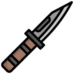 KNIFE Filled Outline