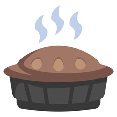 PIE flat icon
