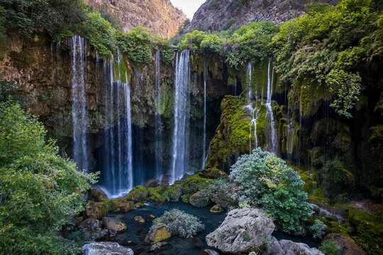Yerkopru (Yerköprü) Waterfall, Goksu River, Turkey