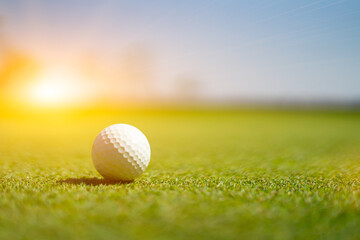 Golf sport played on the outdoor courts of the social elite.