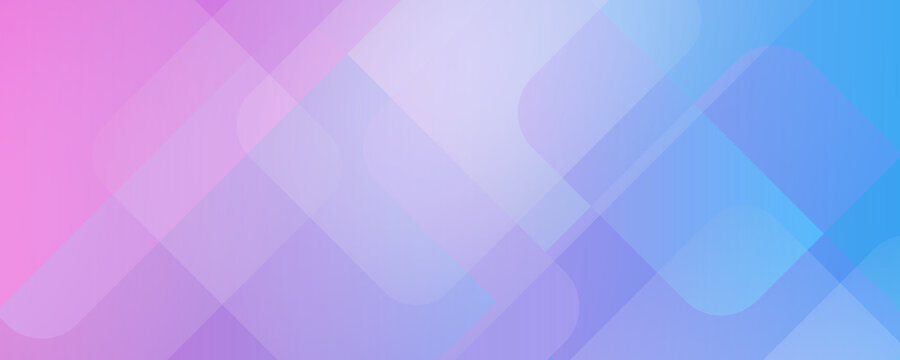 Blue And Pink Geometric Background. Dynamic Shapes Composition.