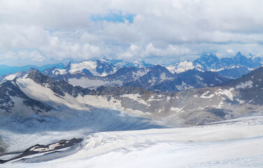 Beautiful mountain landscape. Caucasus Mountains. Elbrus