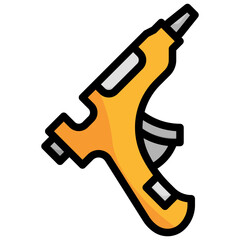 GLUE GUN Filled Outline