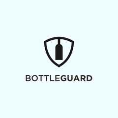 bottle safety logo. shield logo