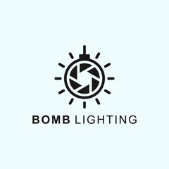 boom light logo. camera logo