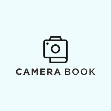 Camera Book Logo. Photo Logo