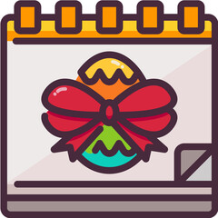 easter day line icon