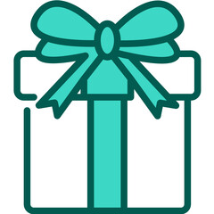 gift box one color icon