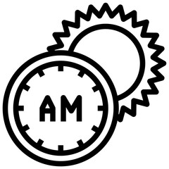AM line icon
