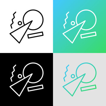 Postmodernism thin line icon. Style of art, which develops self-conscious use of things. Reusing, improvement. Vector illustration.