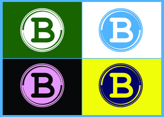 B letter logo and icon design