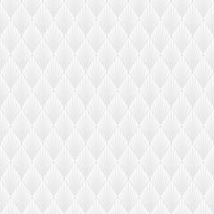 Fototapeta premium Retro Harlequin Seamless Background in Light Gray and White Color. Vector Tileable pattern.