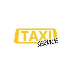Taxi service sign icon isolated on white background