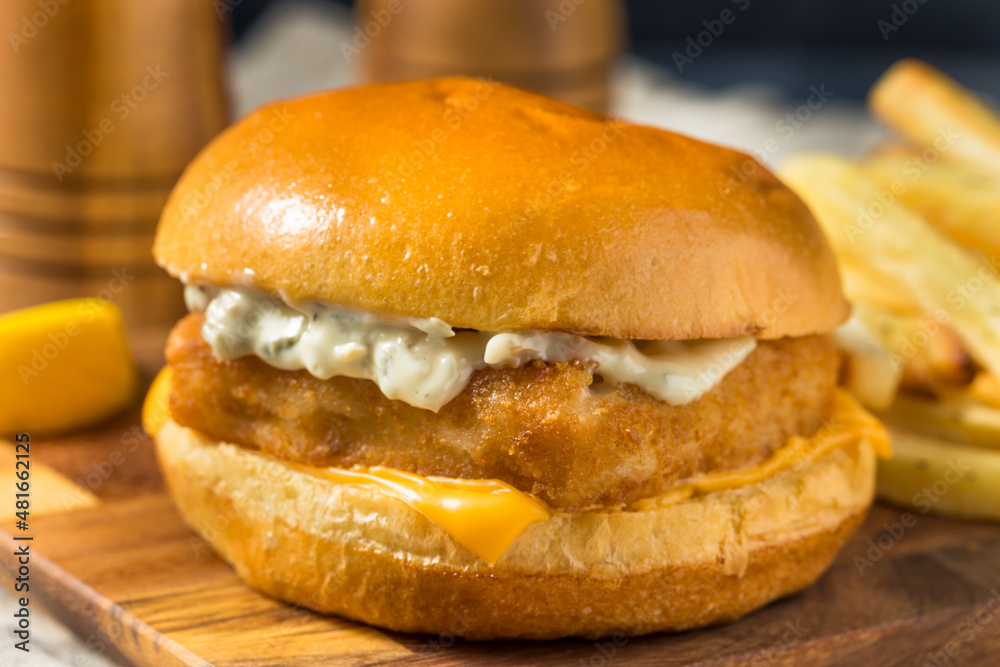 Canvas Prints homemade fish filet sandwich