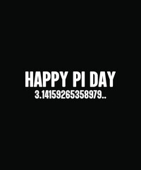 Happy Pi Day Flat design illustration