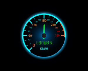 speedometer car dashboard for vehicle illustration