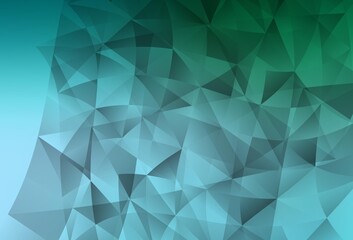 Obraz premium Light Green vector backdrop with lines, triangles.