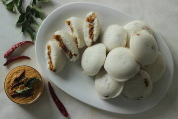 Chicken Stuffed steamed rice cake. Steamed rice cake stuffed with Chicken masala. Commonly called...