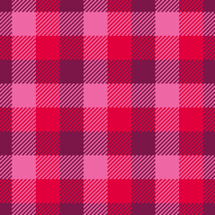 Valentine's simple tartan burgundy seamless pattern