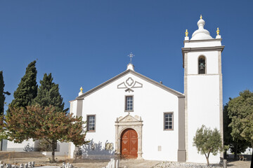  church in the old town of Estoi, Algarve, Portugal	