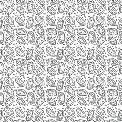 Seamless pattern with viruses. viruses icons on white background.  Doodle illustration with viruses icons
