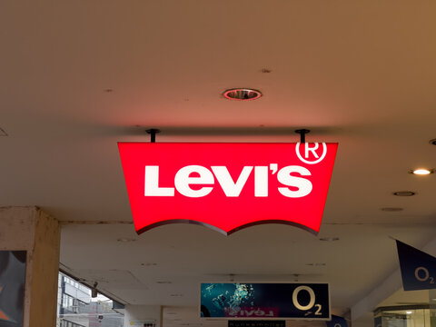 Levis store in the city center - SAARBRUECKEN, GERMANY - JANUARY 20, 2022