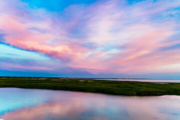 sunrise on marsh