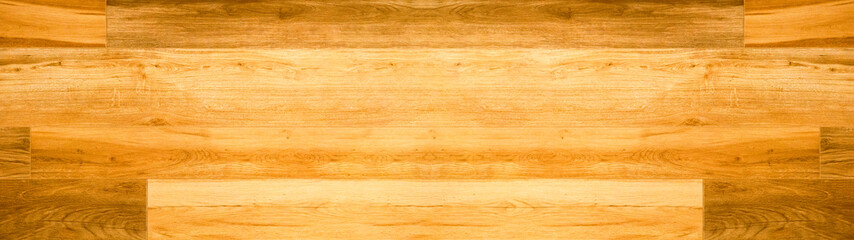 old brown rustic light bright wooden floor parquet laminate flooring texture - wood background panorama banner long pattern.