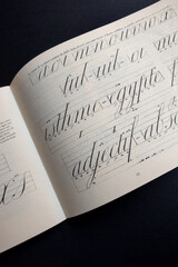 Quaderno di calligrafia.