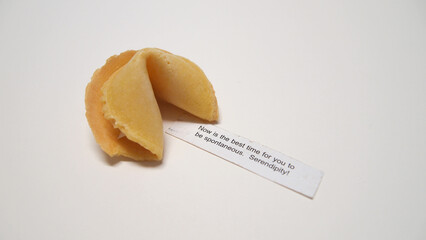 Fortune cookie and a message